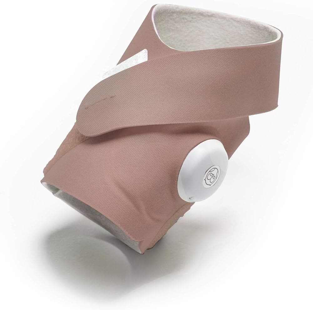 Calcetín de tela accesorio para monitor de bebé Dream Sock, para bebés de 0 a 18 meses, rosa polvoriento (sensor y estación base no incluidos)