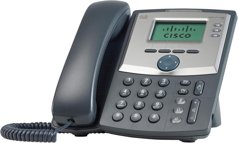 Teléfono IP de 3 líneas SPA303-G1 remanufacturado de Cisco, producto Cisco para pequeñas empresas Garantía limitada de hardware de 1 año (SPA303-G1-RF)