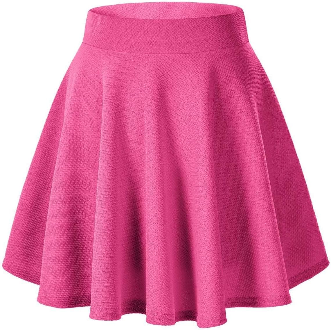 Urban CoCo Minifalda skater básica, versátil, elástica, acampanada, informal, para mujer