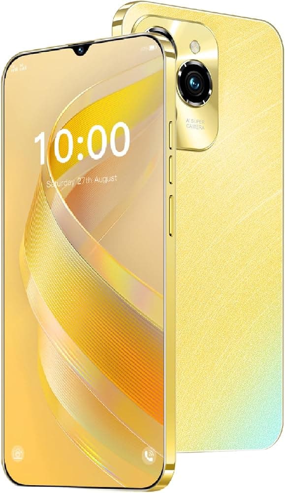 Teléfonos desbloqueados, teléfono Android con red 4G, pantalla de 6,3 pulgadas, 2 GB de RAM+ 16 GB de Rom/TF de 128 GB, tarjetas SIM duales, cámaras duales, adecuado para usuarios novatos (83gold)