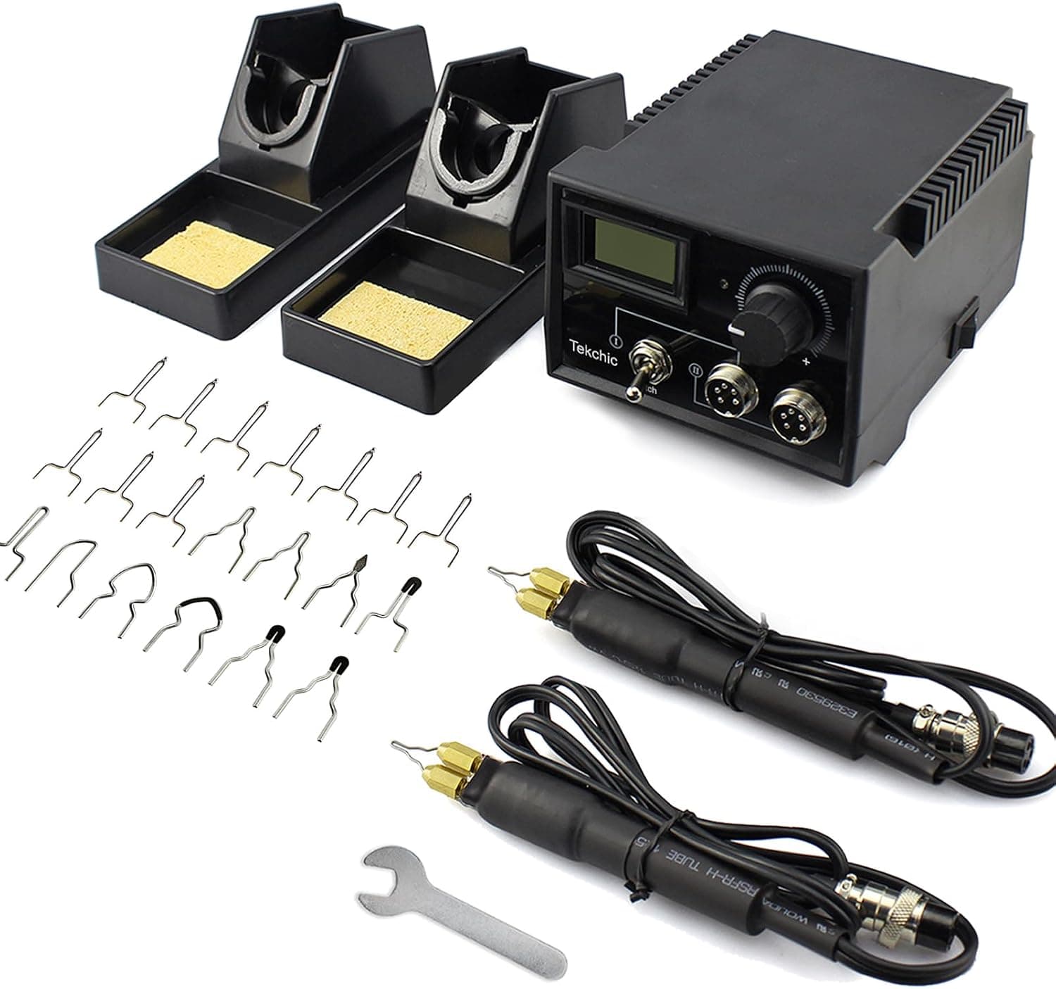 Kit de quema de leña Tekchic de 60 W, herramienta de pirograbado con 20 puntas de alambre