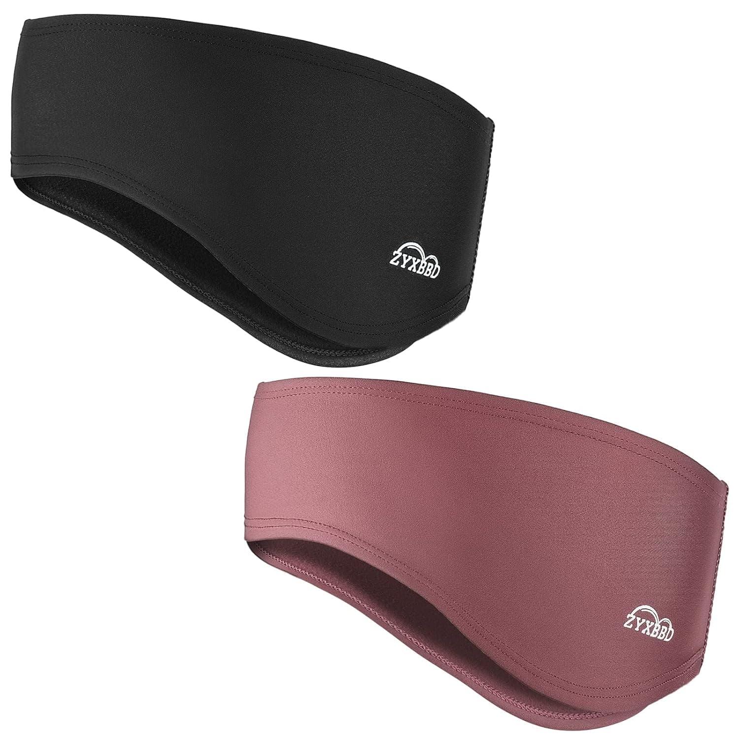 Orejeras para Mujeres y Hombres-Foleece Winter Ear Warmer Headband Ear Muffs for Jogging Running Senderismo Ciclismo Esquí (Negro+Rojo)