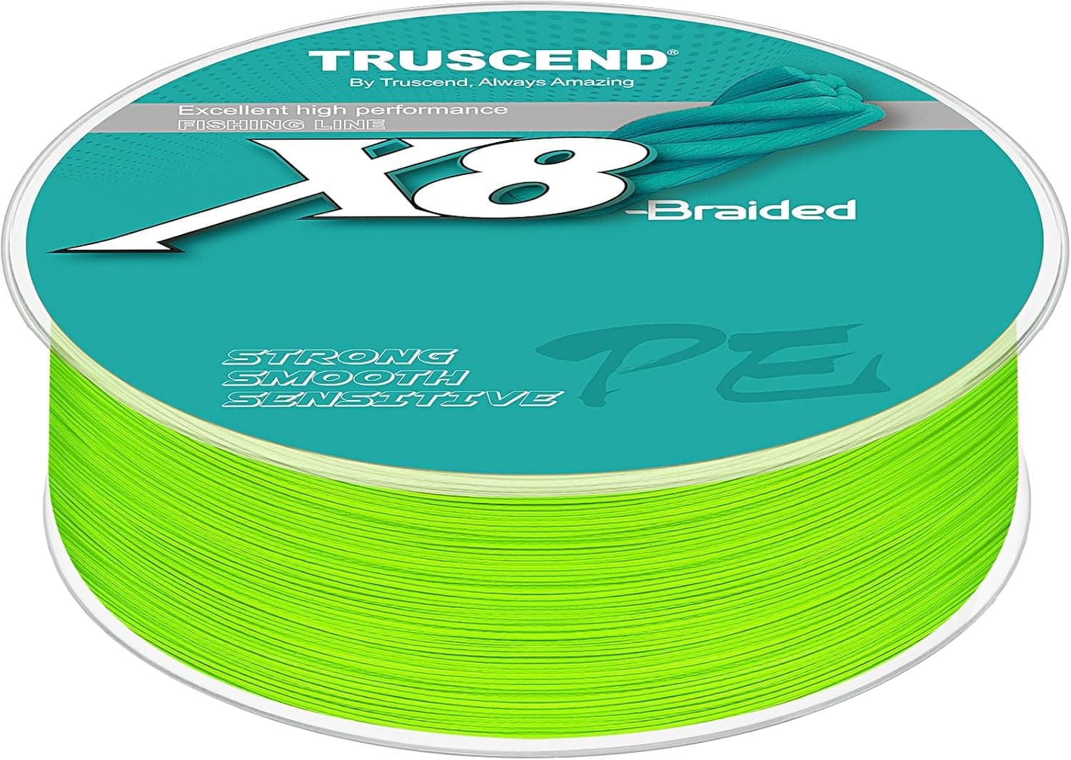 Línea de pesca trenzada TRUSCEND X8, línea de trenza de PE duradera y valiosa para profesionales, rendimiento más delgado y más suave para fundir bien, equipo de pesca de agua dulce imprescindible, regalo de pesca para hombres
