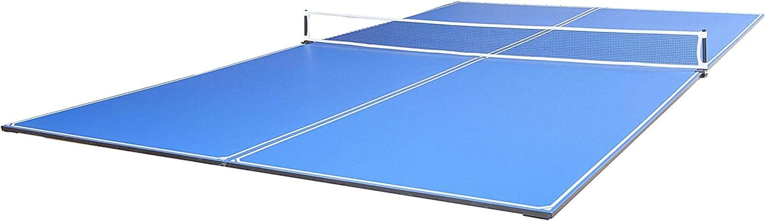 JOOLA Tapa de conversión de ping pong con juego de red para mesas de billar y billar - Tapa regulable que convierte el billar en mesa de ping pong - Incluye acolchado de espuma para protección - Opción de marco de acero