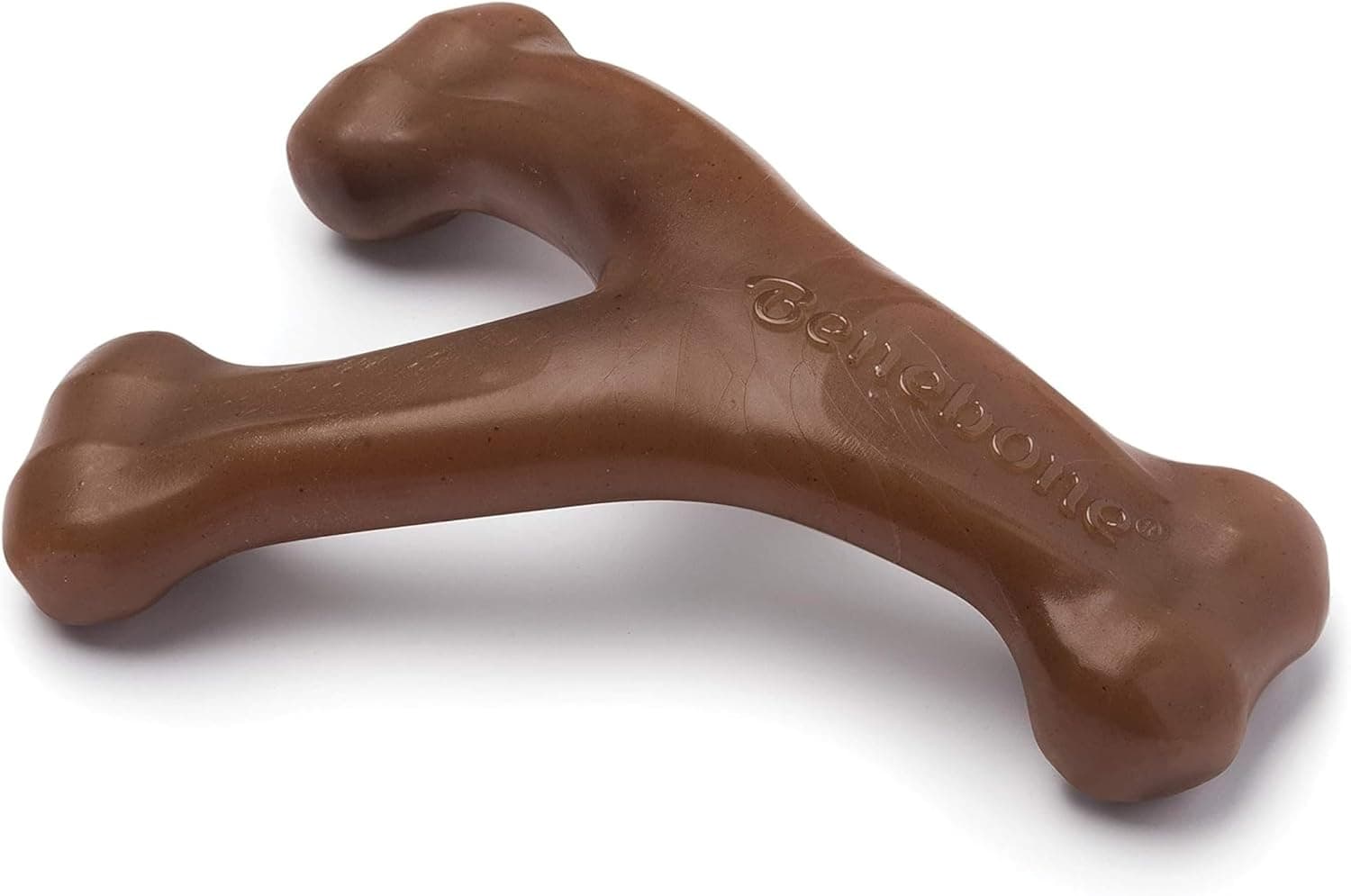 Benebone Wishbone Juguete masticable duradero para perros para masticadores agresivos, maní real, fabricado en EE. UU., pequeño, para cualquier raza | Durable, súper masticable, fabricado en EE. UU., huesos para perros, duradero, un tamaño para cada perro, los mantiene ocupados