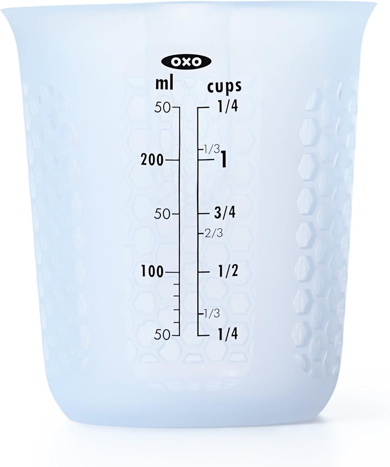 OXO GG 1 TAZA SQUEEZE & POUR VASO MEDIDOR DE SILICONA, TRANSPARENTE