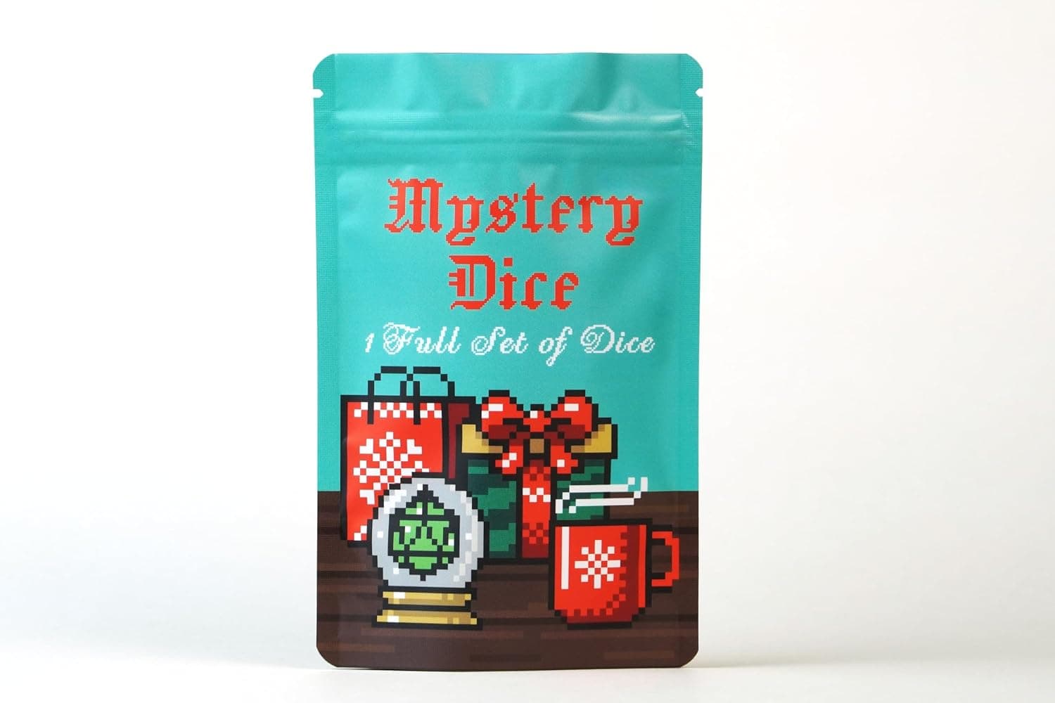 Juego de dados Holiday Mystery D&D, dados DND, 1 paquete | Dados misteriosos, números fáciles de leer, dados D&D, sin duplicados, juegos de rol, juegos de rol, regalo de Navidad, 7 dados poliédricos DND