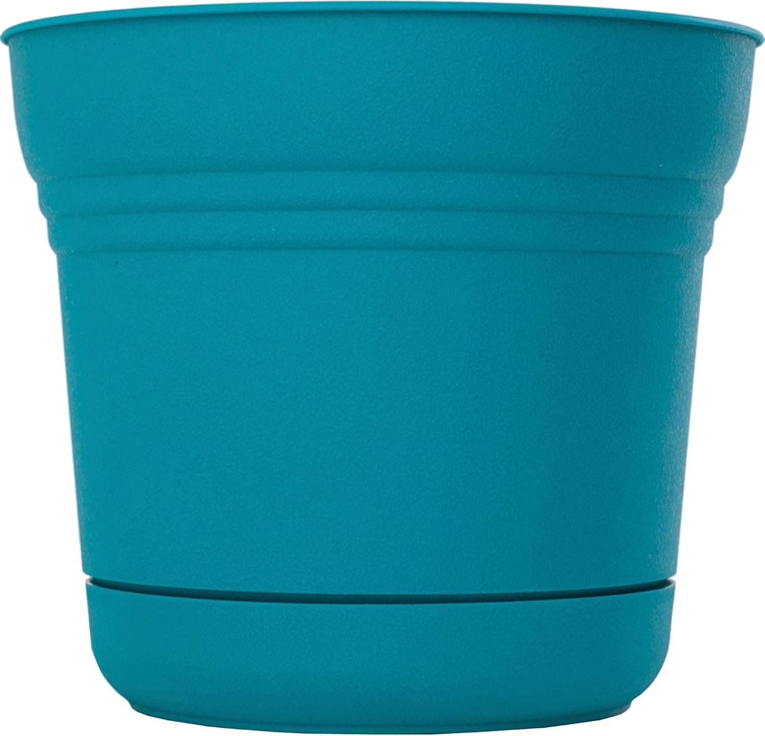 Maceta con platillo Bloem Saturn, 10", Calypso (SP1027)