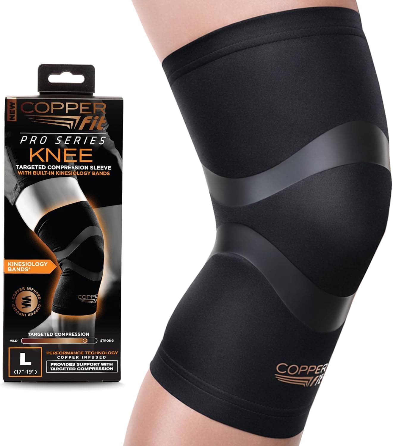 Rodillera de compresión Copper Fit Pro Series