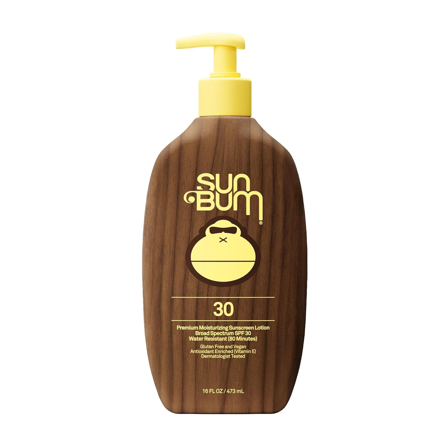 Loción corporal con protección solar Sun Bum Original SPF 30 - 16 oz | Protector solar hidratante de amplio espectro con vitamina E, que cumple con la Ley Hawaii 104 (fabricado sin octinoxato ni oxibenzona)