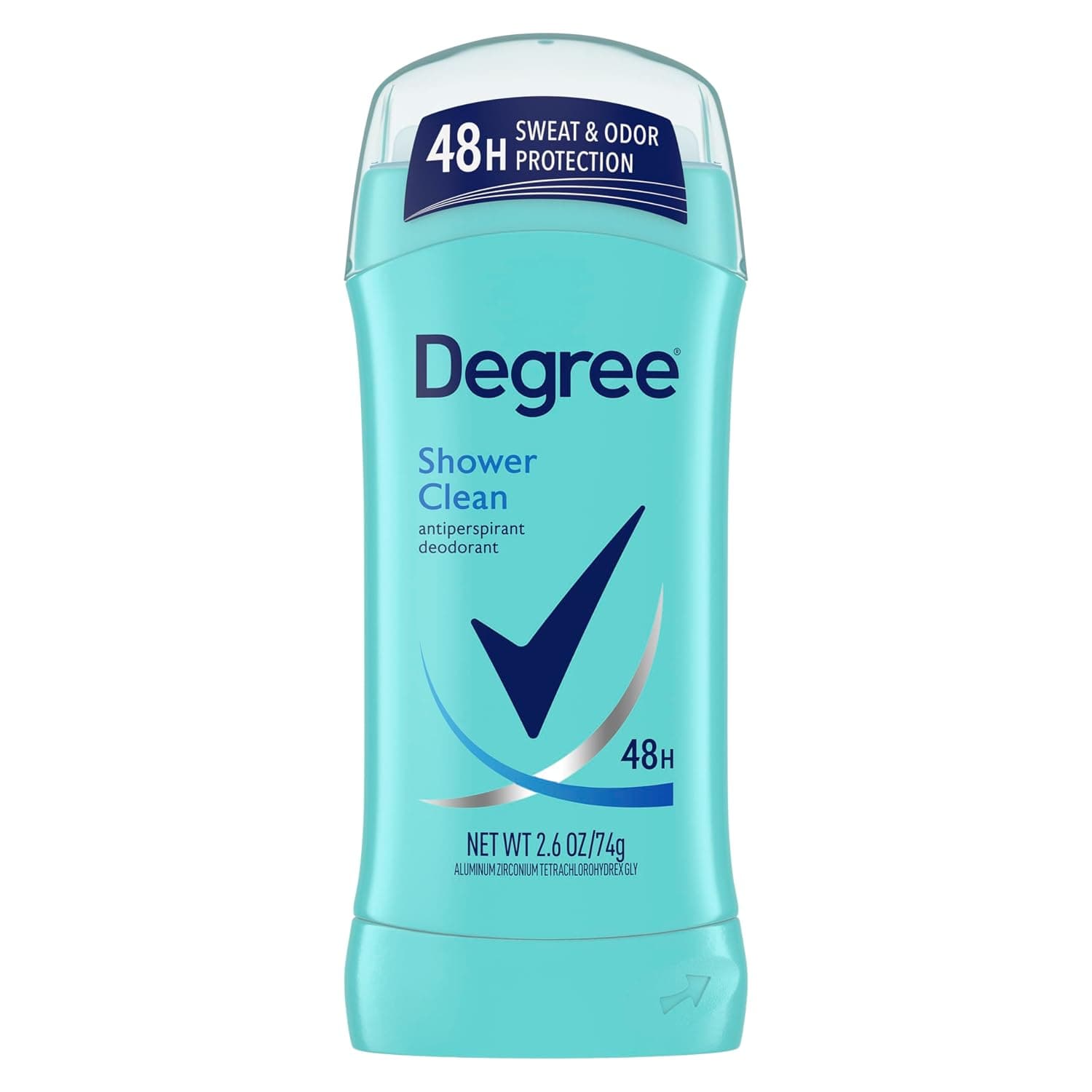 Degree Original Antitranspirante Desodorante Shower Clean 48 horas Protección contra el sudor y el olor Antitranspirante para mujeres 2.6 oz