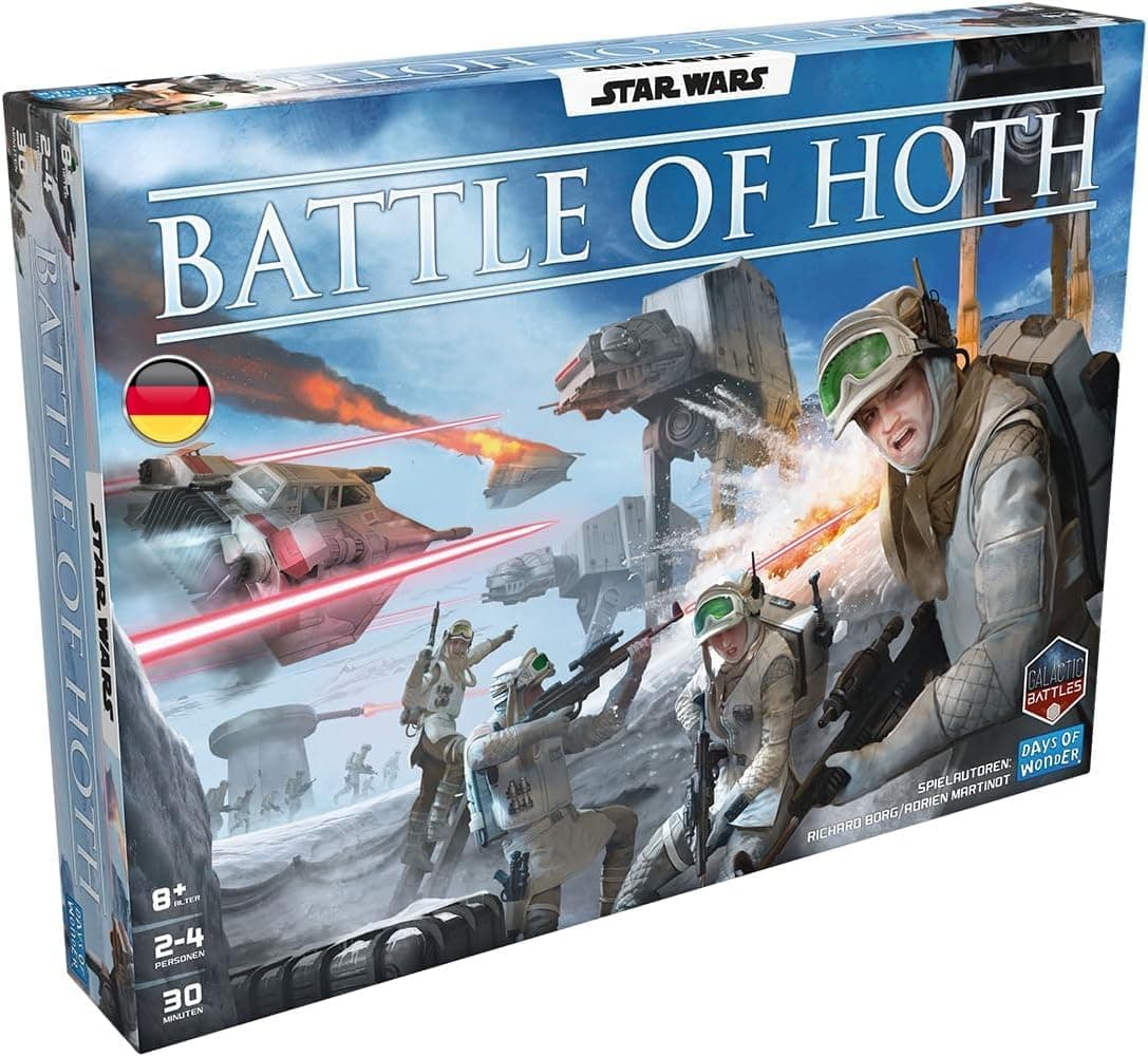 Days of Wonder, Star Wars Battle of Hoth - Strategic Board Game for 2-4 Players from 8 Years - with 74 Miniatures & 17 Scenarios - Empire vs. Rebels - Family & Connoisseur Game