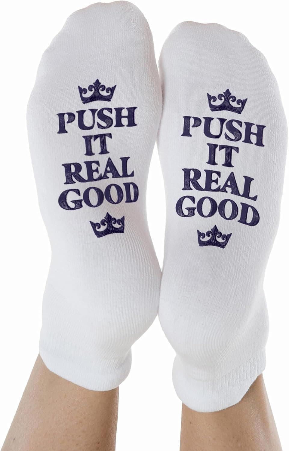 Kindred Bravely Labor and Delivery Calcetines antideslizantes divertidos e inspiradores para maternidad y embarazo