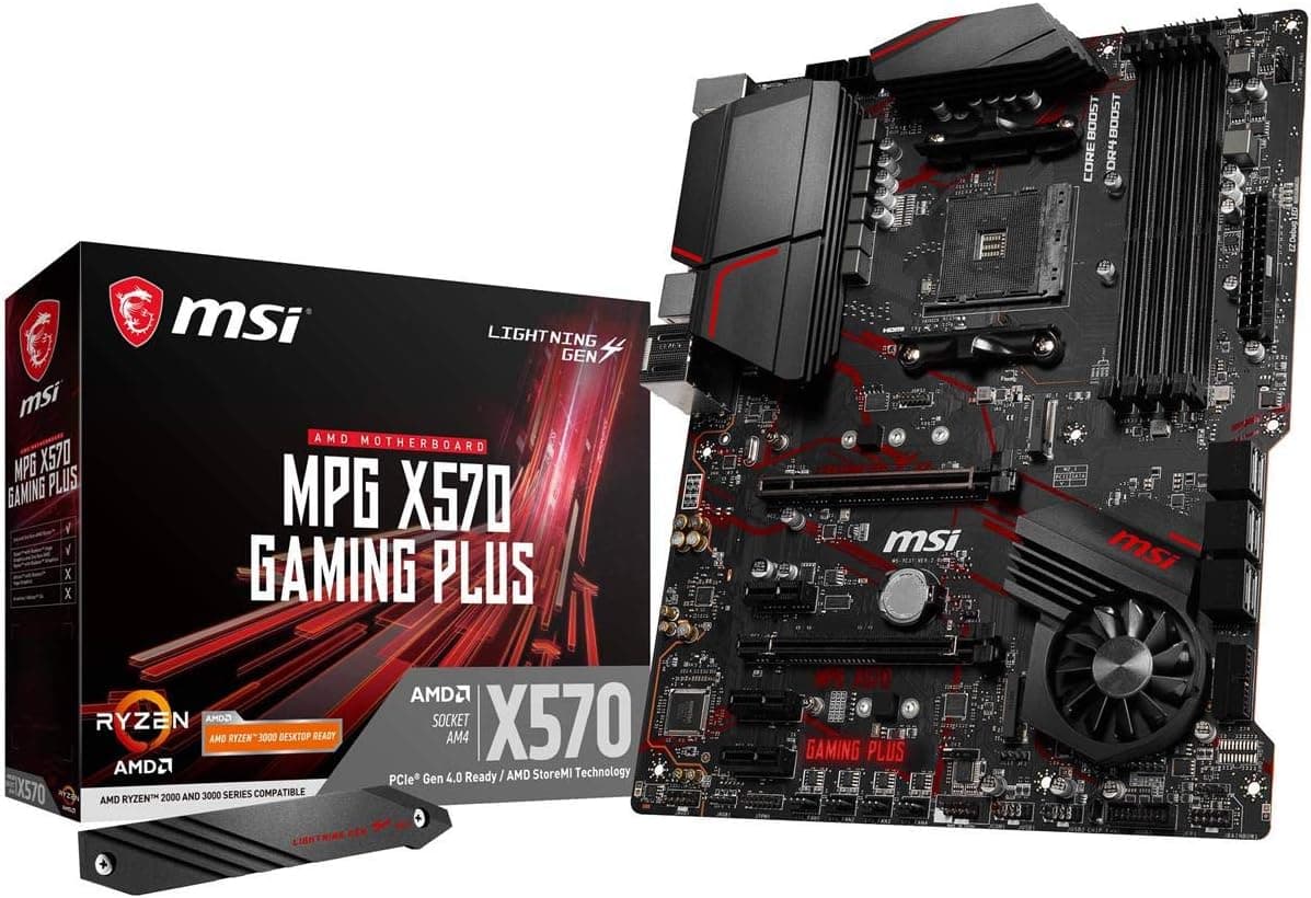 Placa base MSI MPG X570 Gaming Plus (AMD AM4, PCIe 4.0, DDR4, SATA 6Gb/s, M.2, USB 3.2 Gen 2, HDMI, ATX)
