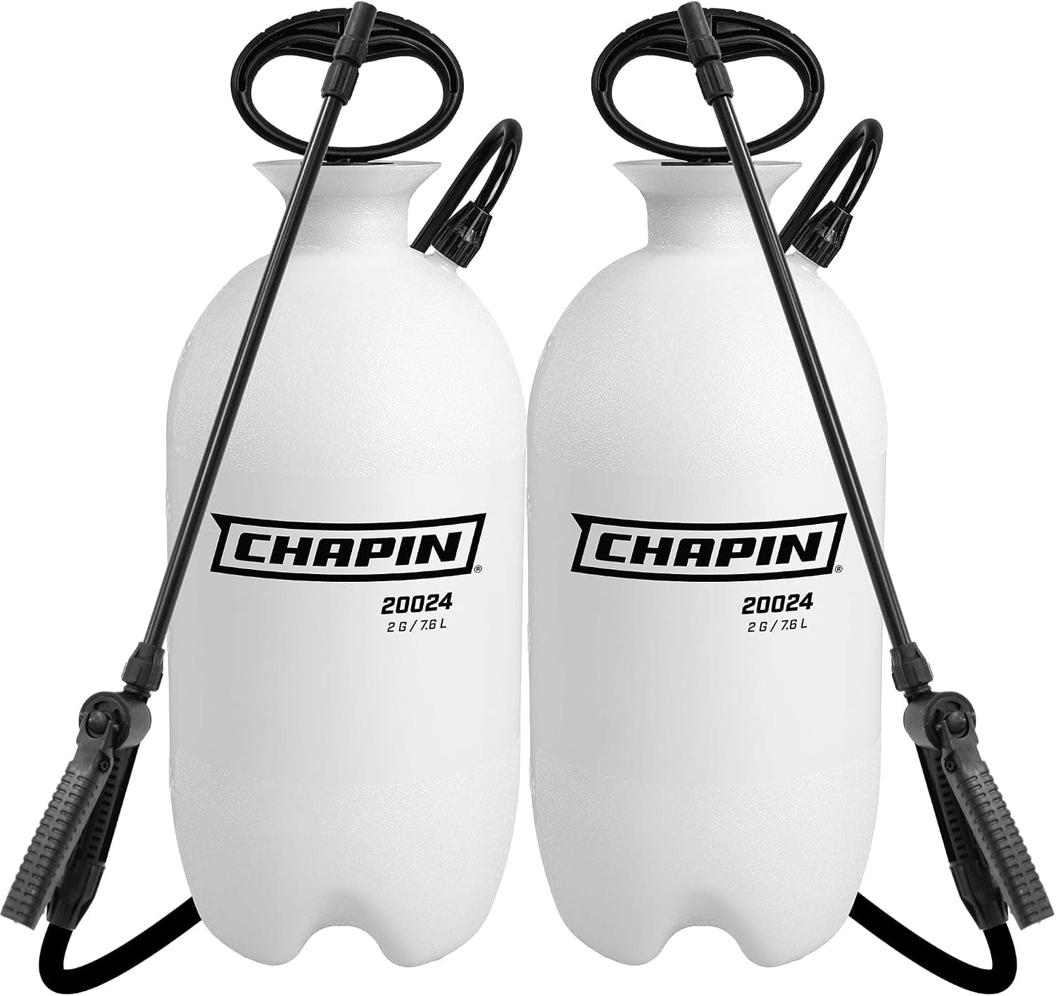 CHAPIN 2-Gallon Pump Sprayer, Reliable Spray for Daily Use, 2pk | Lightweight tank; for home and garden use, for weed control, plant feeding and cleaning with adjustable nozzle and long hose