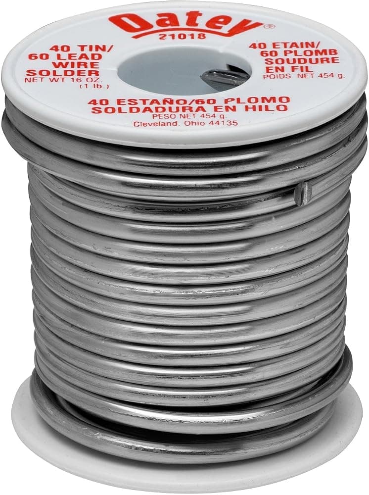 Oatey 21018 Soldadura de alambre 40/60, calibre 0,125 pulgadas. - 1 libra