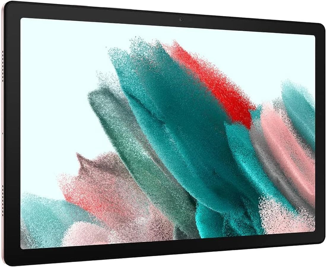 Tableta Android Samsung Galaxy Tab A8 de 10,5” y 64 GB, pantalla LCD, contenido para niños, interruptor inteligente, memoria ampliable, batería de larga duración, carga rápida, versión EE. UU., 2022, oro rosa