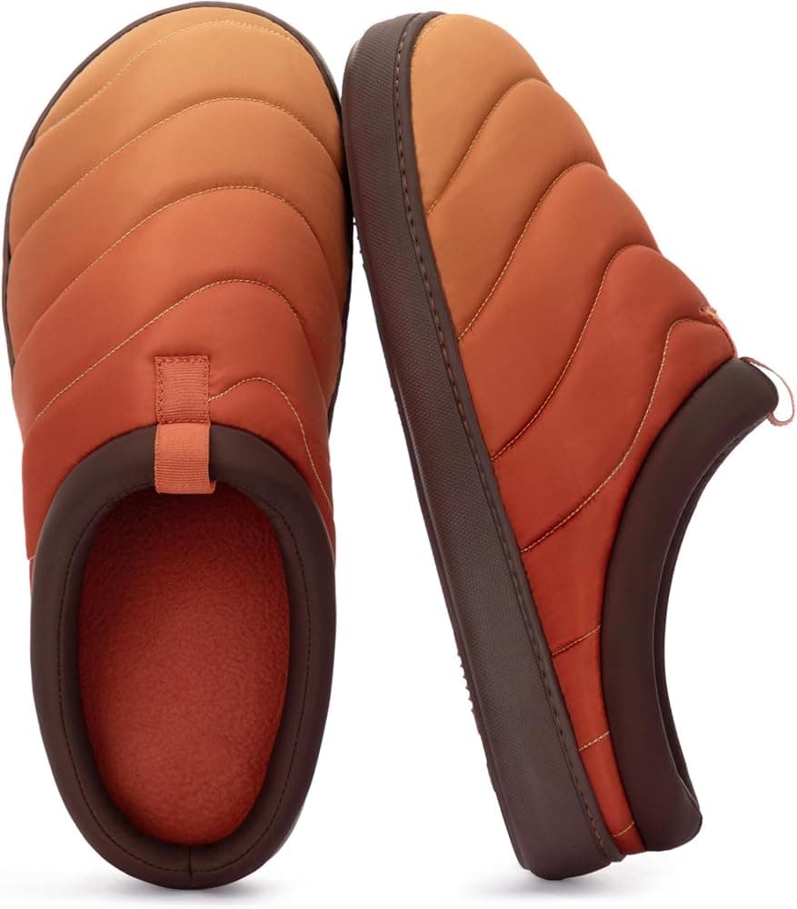 Pantuflas de hombre para interior y exterior, de espuma viscoelástica, zapatos de casa deslizables, zuecos de camping frescos de verano, lavables a máquina, suela de goma, forro de terciopelo, comodidad de fácil cuidado para hombres (regalos)