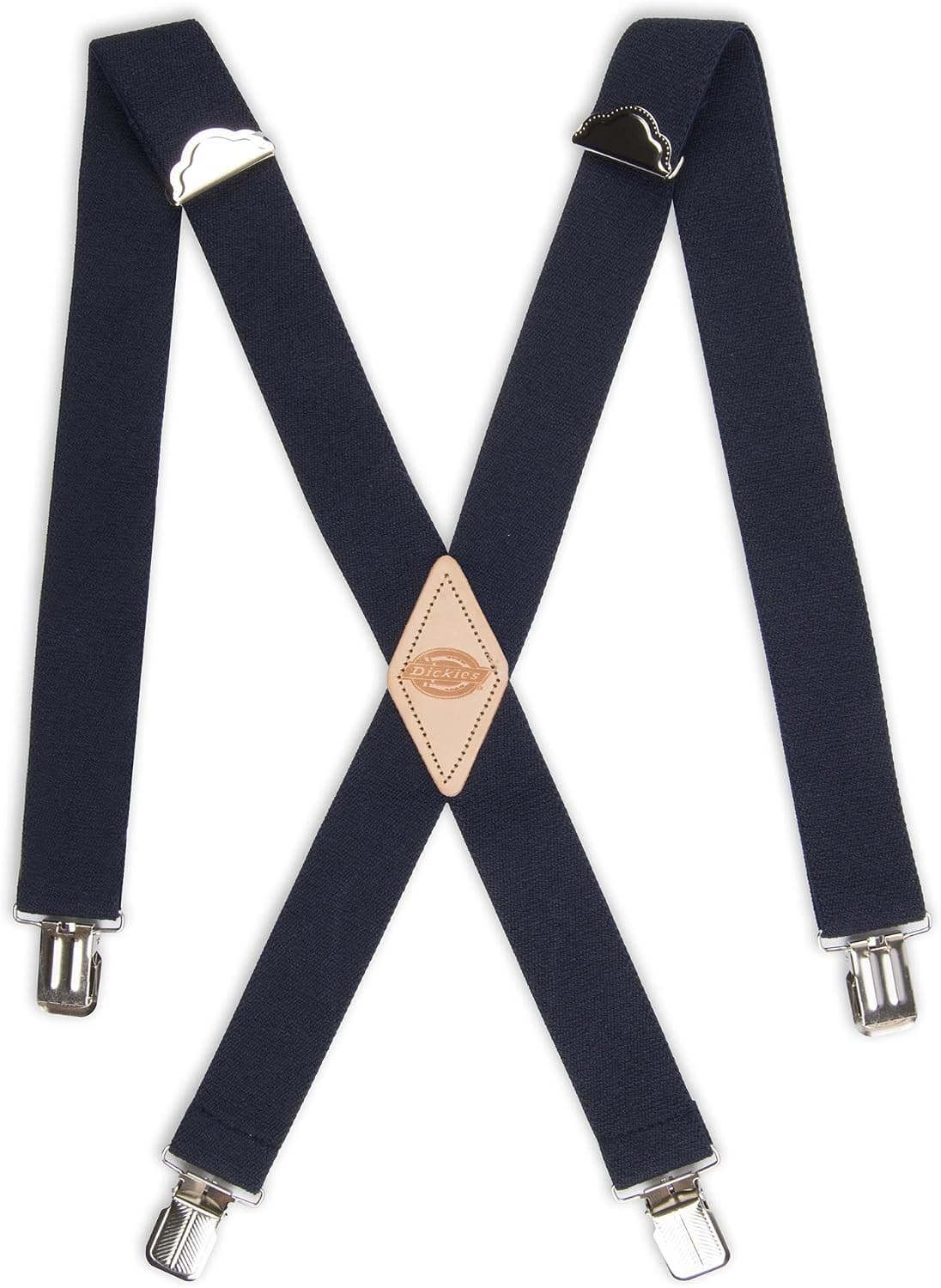 Dickies 1-1/4" Solid Straight Clip Suspender para hombre – Ajuste ajustable, clips resistentes