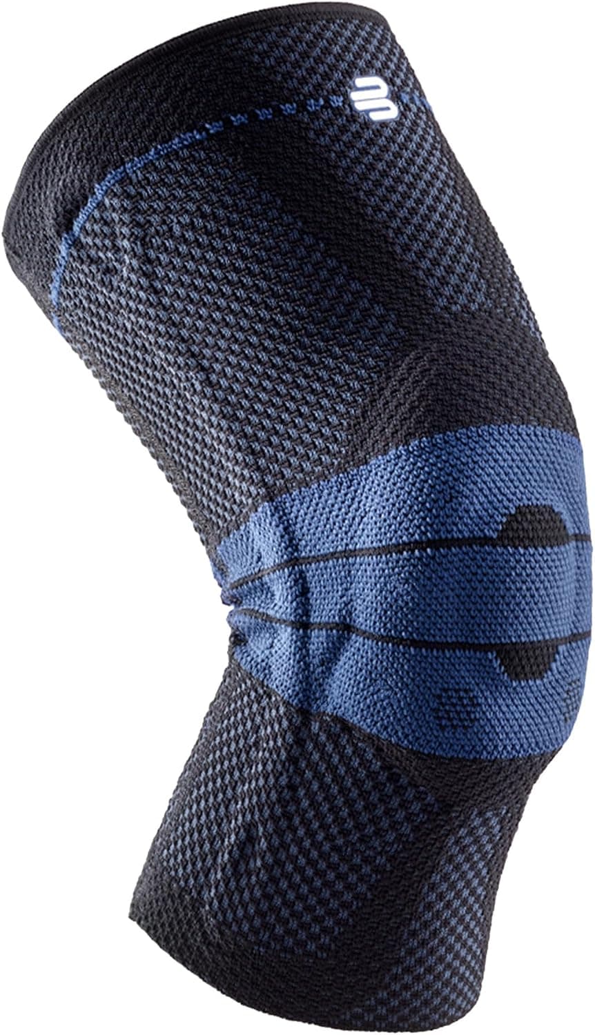Bauerfeind - GenuTrain - Rodillera - Soporte específico para aliviar el dolor y estabilizar la rodilla, proporciona alivio de las rodillas débiles, hinchadas y lesionadas - Talla 2 - Color negro