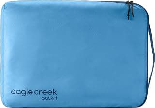 Cubo aislante Eagle Creek Pack-It, grande, azul amanecer | Cubo para empacar ropa para maximizar el espacio del equipaje, apertura con cremallera en ángulo, asa superior conveniente, resistente al agua