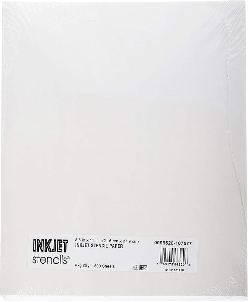 Papel de calco para plantillas de inyección de tinta - Resma de 500 hojas