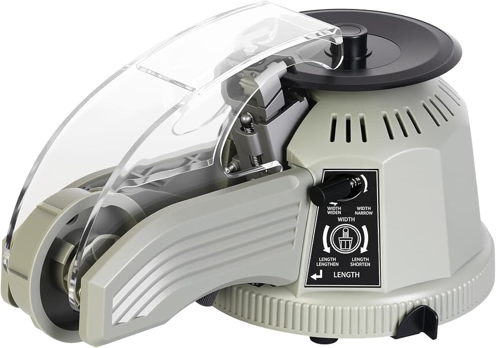 Máquina de corte de cinta de disco giratorio, dispensador automático de cinta, longitud de corte de 13-60 mm, ancho de cinta de 3-25 mm, para almacenes escolares de oficinas