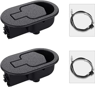 Juego de 2 piezas de repuesto para sillón reclinable, manija de liberación duradera para sillón reclinable con cable de tracción para sillón reclinable, piezas de repuesto de reparación compatibles con la mayoría de los muebles de sillón reclinable, sofá y sofá