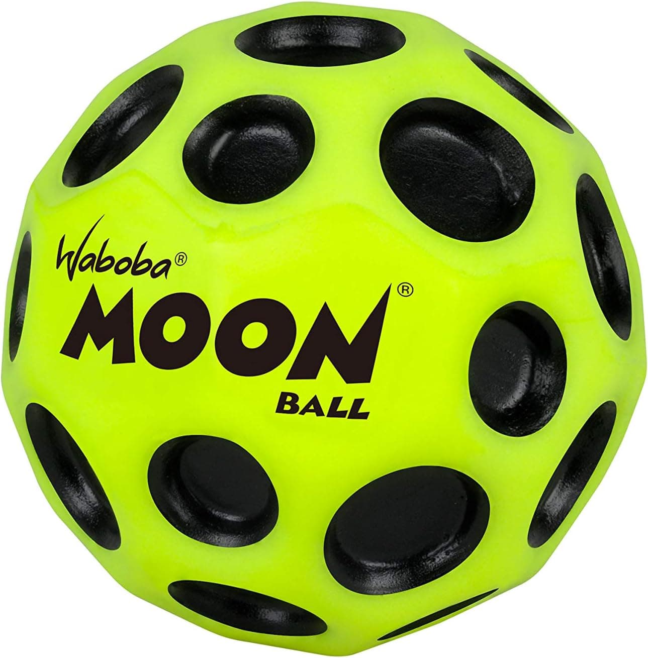 Waboba The Original Moon Ball - Pelota hiperrebotante - Hace un sonido pop cuando rebota - Rebote extremo y diversión para todas las edades - Perfecto para juegos activos y juegos en interiores o exteriores