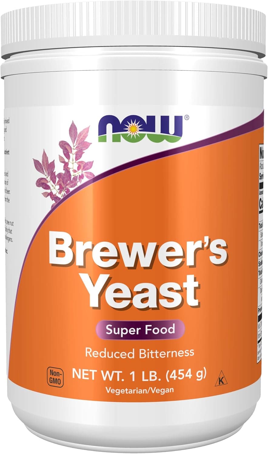 NOW Foods Suplementos, levadura de cerveza en polvo con proteínas naturales y vitaminas D, 1 libra