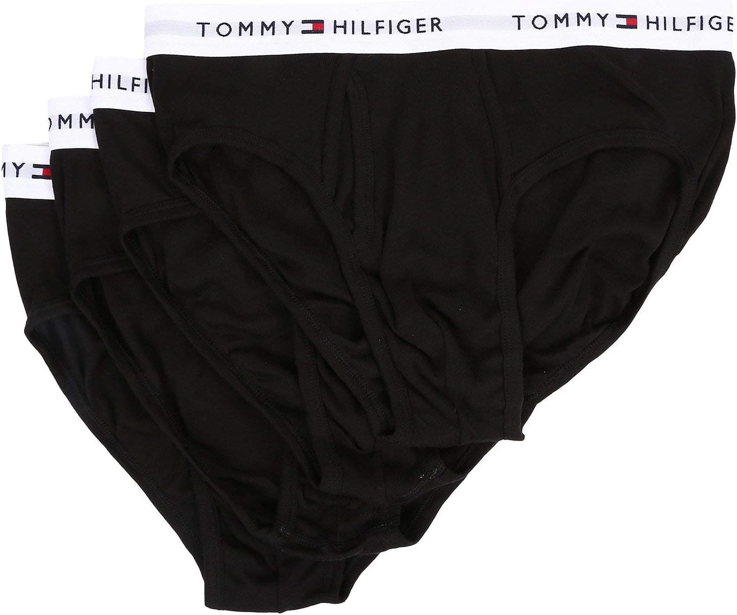 Tommy Hilfiger Calzoncillos clásicos de algodón para hombre, paquete de 4