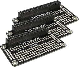 Proto Board Breadboard HAT soldado con conector de clavija hembra, placa de prototipos PCB para Raspberry Pi Zero W (paquete de 3)
