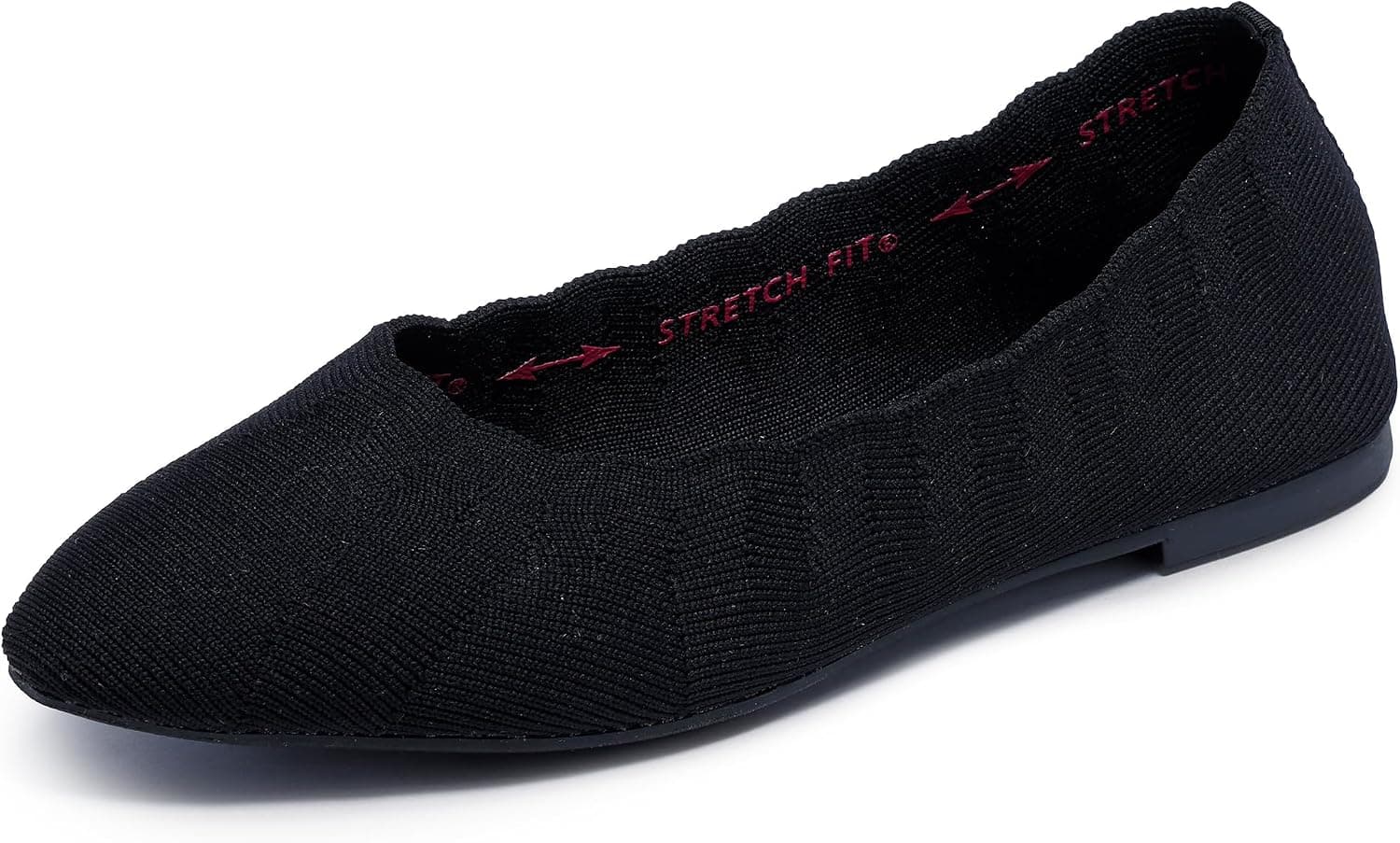 Skechers Cleo Bewitch - Bailarinas planas para mujer | Modern Comfort Casual, espuma viscoelástica refrigerada por aire, ajuste elástico, lavable a máquina, vegano