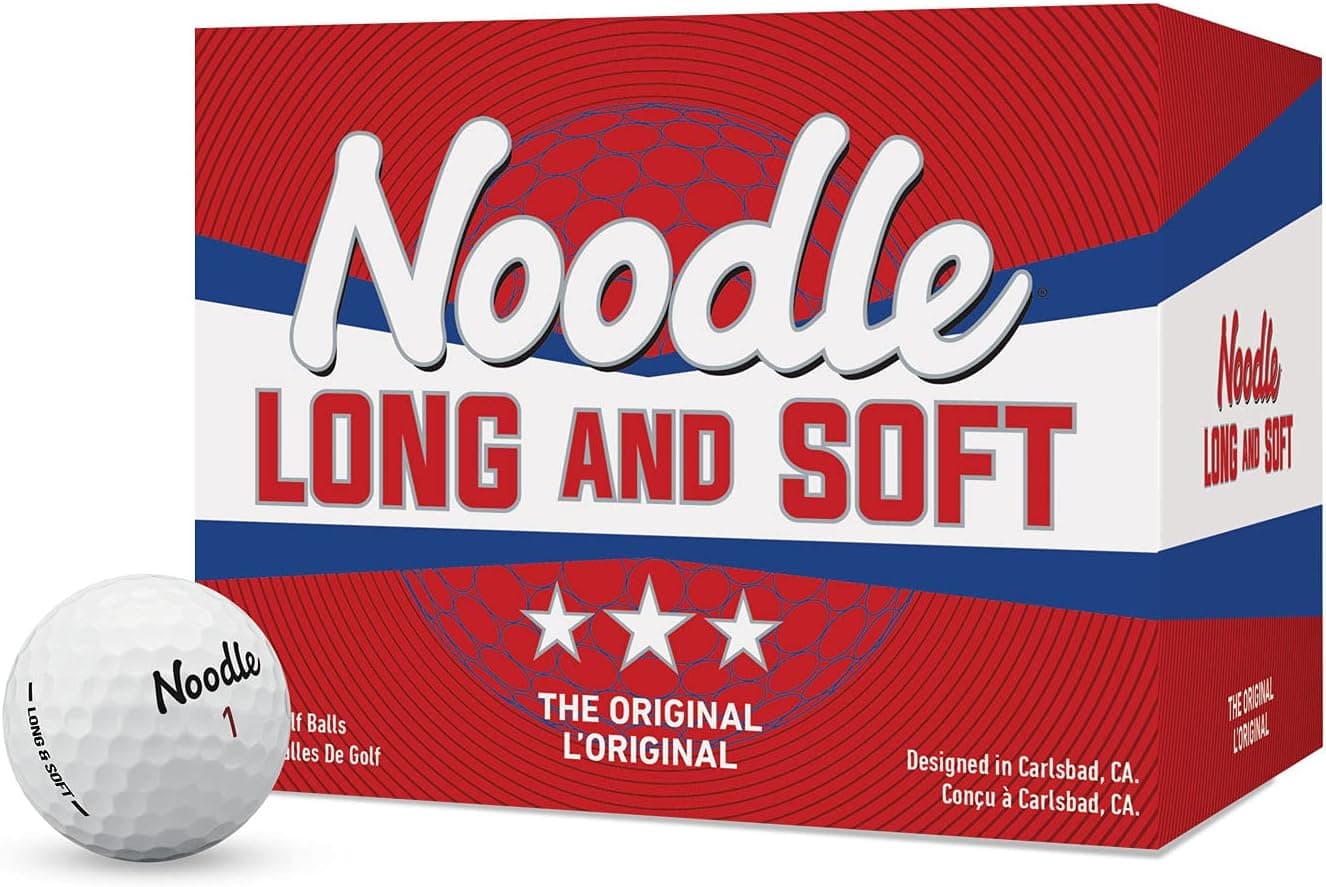 Pelotas de golf largas y blandas de fideos TaylorMade, núcleo de compresión ultra blando 34, gran sensación y mayor giro, diseño patentado de hoyuelos para un vuelo más recto