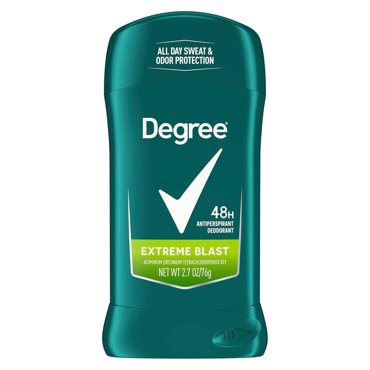 Desodorante antitranspirante Degree Men Original Protection, protección contra el sudor y el olor de 48 horas, antitranspirante Extreme Blast para hombres, 2,7 oz, paquete de 6