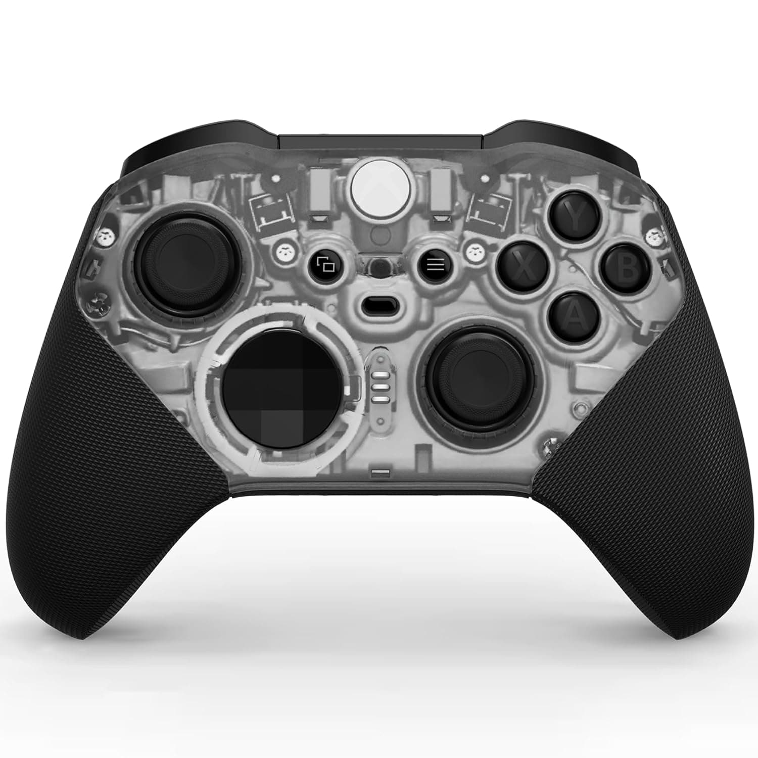 Controlador de juegos inalámbrico Xbox | Núcleo Elite Serie 2 | Negro translúcido | Consolas, PC, TV, móviles y más | Palancas de pulgar ajustables | Bloqueos de gatillo