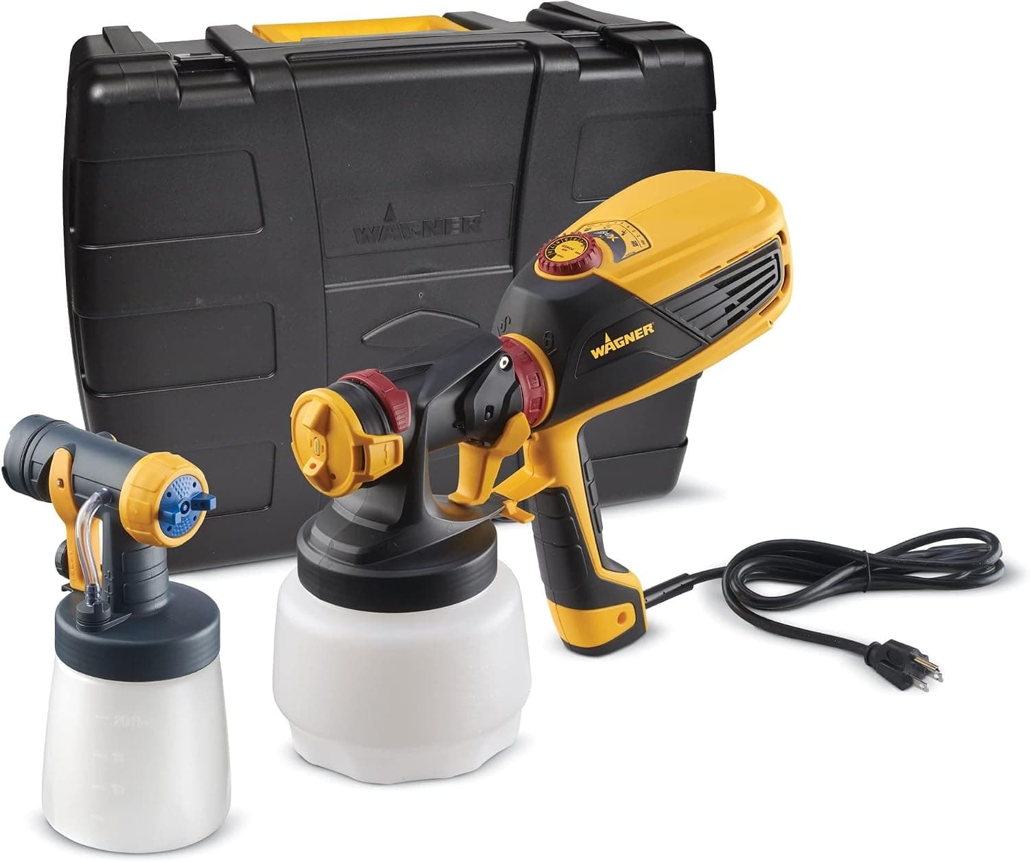 Wagner Spraytech 0529010 FLEXiO 590 Pulverizador de pintura HVLP de mano, pulveriza la mayoría de látex sin diluir, incluye dos boquillas: iSpray y boquilla de acabado detallado, ajuste completo para todas las necesidades, multicolor