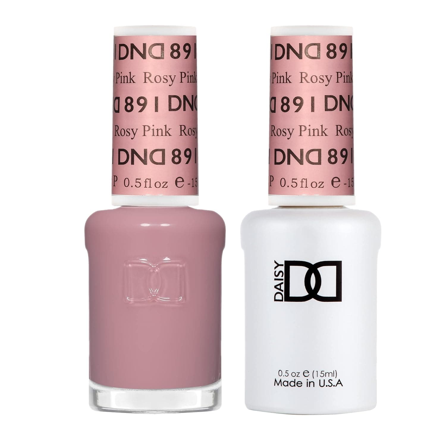 Esmalte de uñas en gel DND Duo, colección Sheer, 0.5 onzas líquidas cada uno | Juego de esmalte de gel UV/LED a juego y laca de secado al aire, color de uñas transparente de larga duración sin astillas, fácil eliminación en remojo