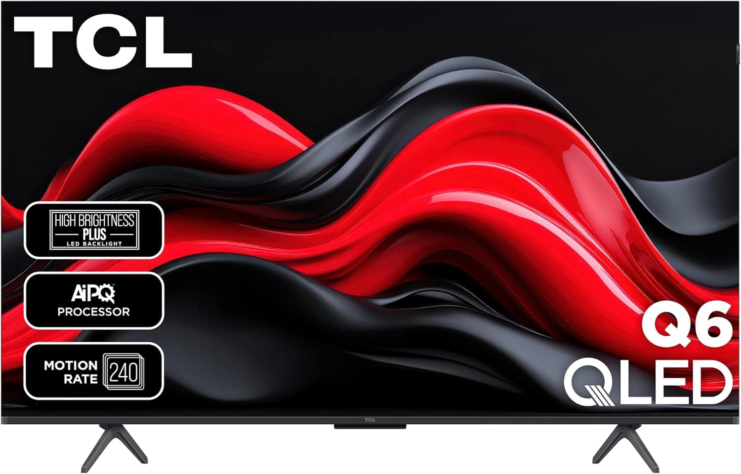 TCL Smart TV Q65 QLED 4K UHD de 50 pulgadas con Google TV (50Q651G, modelo 2024) Dolby Vision, Dolby Atmos, HDR Pro+, juegos mejorados con acelerador de juegos, control remoto por voz, funciona con Alexa, transmisión de televisión