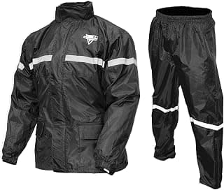 Traje de lluvia Nelson Rigg Stormrider; 100% impermeable, pantalón y chaqueta incluidos con franjas reflectantes