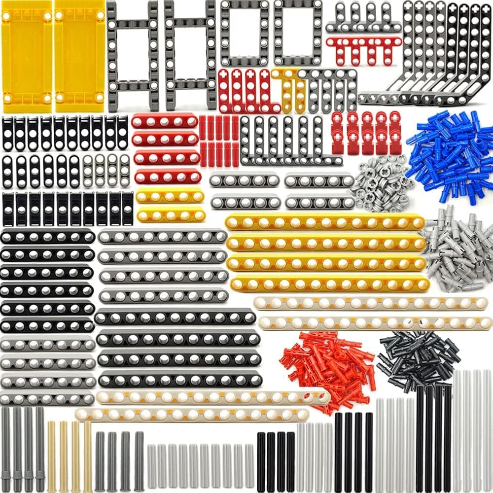 Piezas Técnicas Vigas Ejes Conectores Ladrillos Conjuntos - 420 Piezas, Bastidor Liftarms Vigas para Technic Car STEM Bloque de Construcción Juguetes