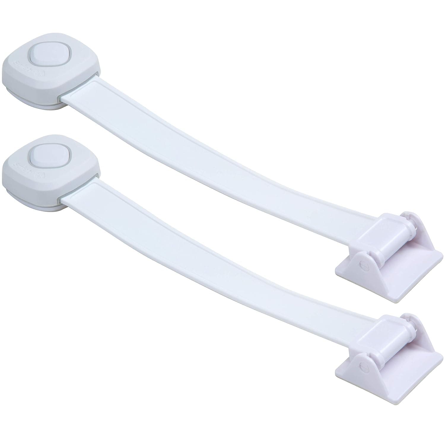 Bloqueo de inodoro de seguridad 1st Outsmart, paquete de dos, blanco