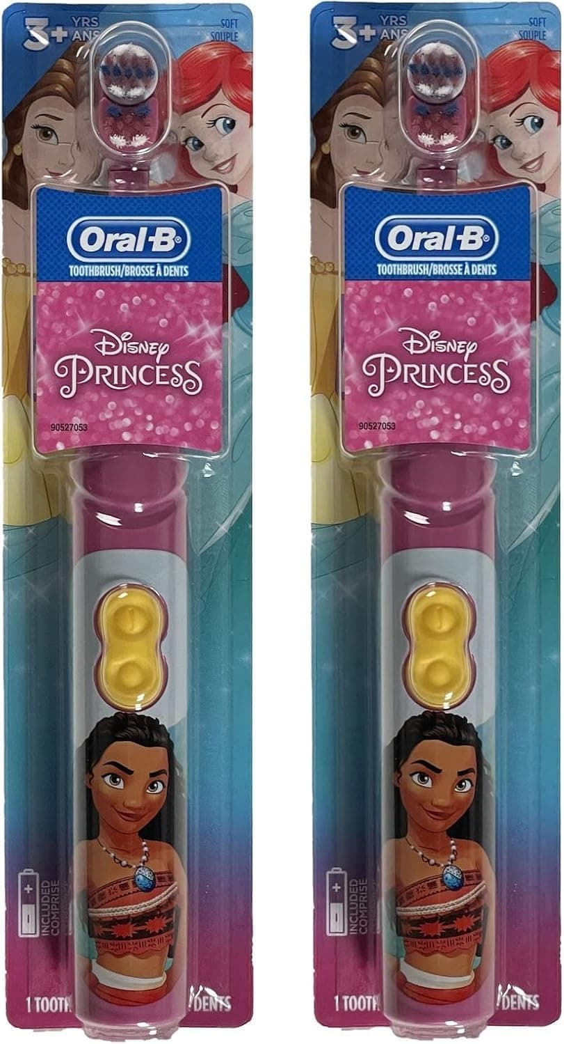 Oral-B Cepillo de Dientes Power Disney Princesas Suave (Pack de 2)