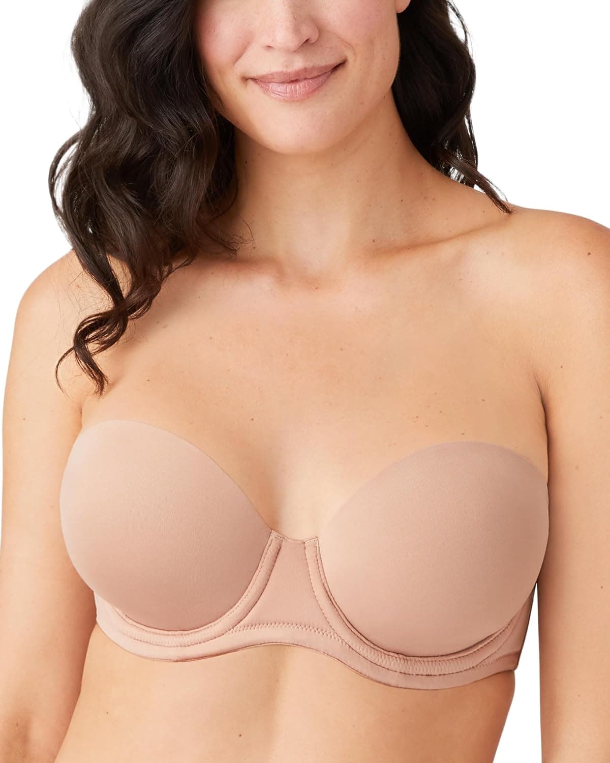 Wacoal 854119 Red Carpet - Sujetador sin tirantes con aros y cobertura completa, ligeramente acolchado, para mujer