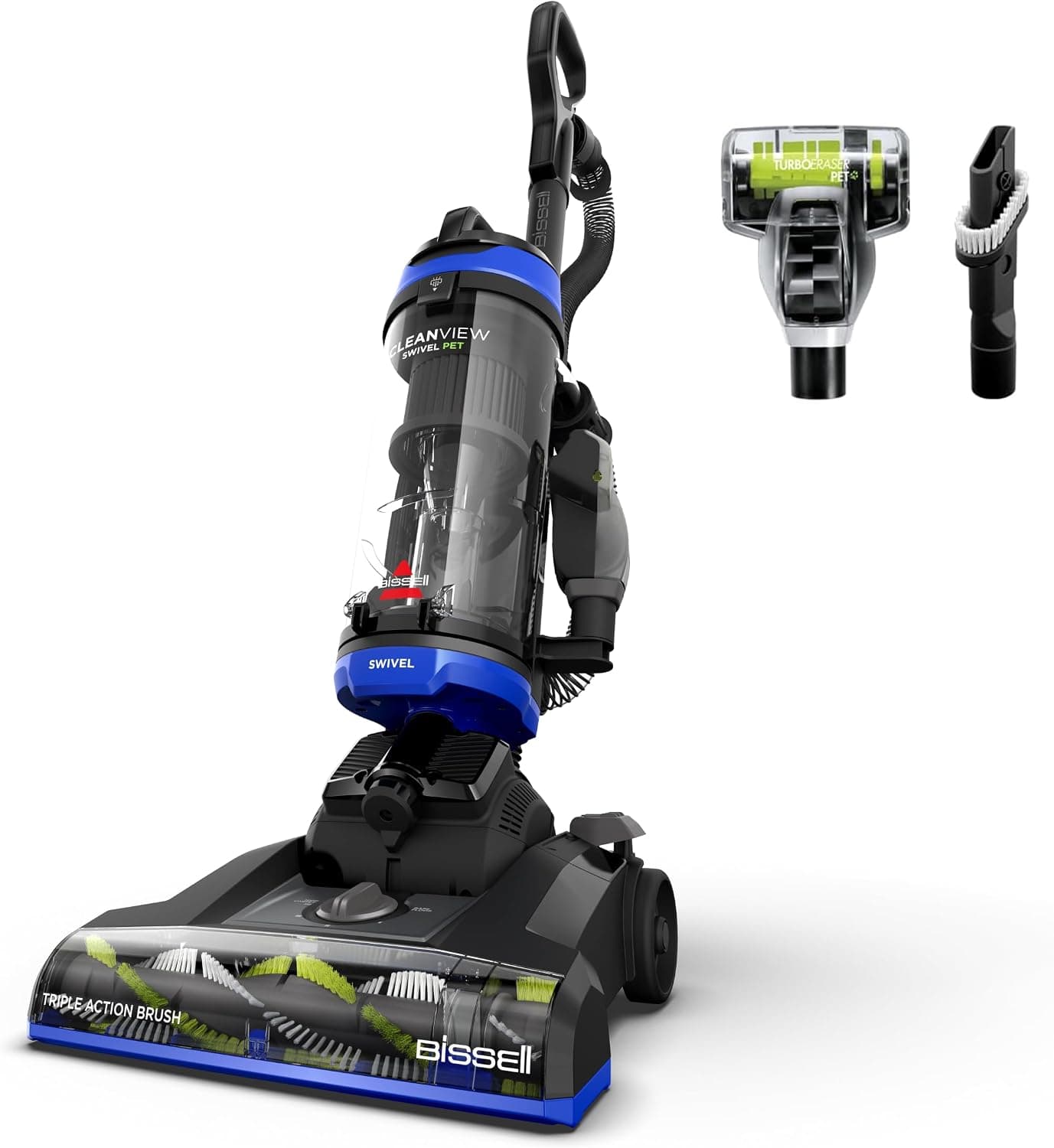 Bissell CleanView Aspiradora giratoria, rodillo de cepillo de triple acción, 3836
