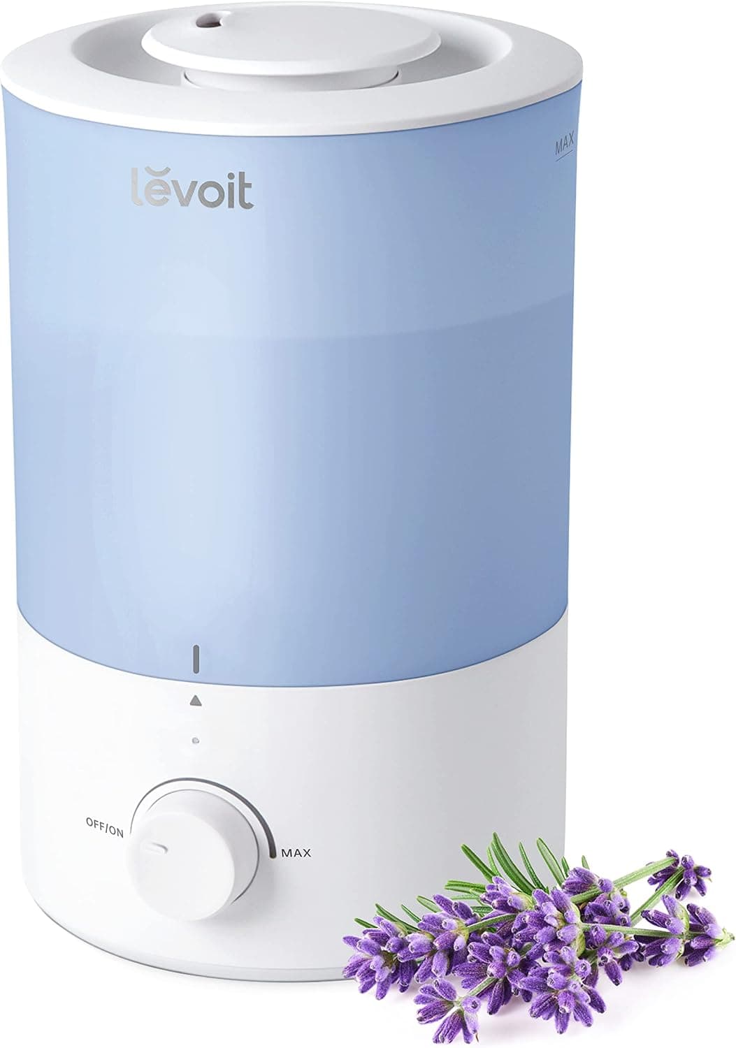 LEVOIT Humidificadores duales 150 para dormitorio habitación grande, difusor de aceite esencial de llenado superior de niebla fría de 3 l para guardería y plantas, boquilla de 360°, humidificación ultrasónica rápida y silenciosa para el hogar, azul | Difusor de aceites esenciales para guardería y plantas, boquilla de 360°, humidificación ultrasónica rápida y silenciosa para el hogar, 25H de duración