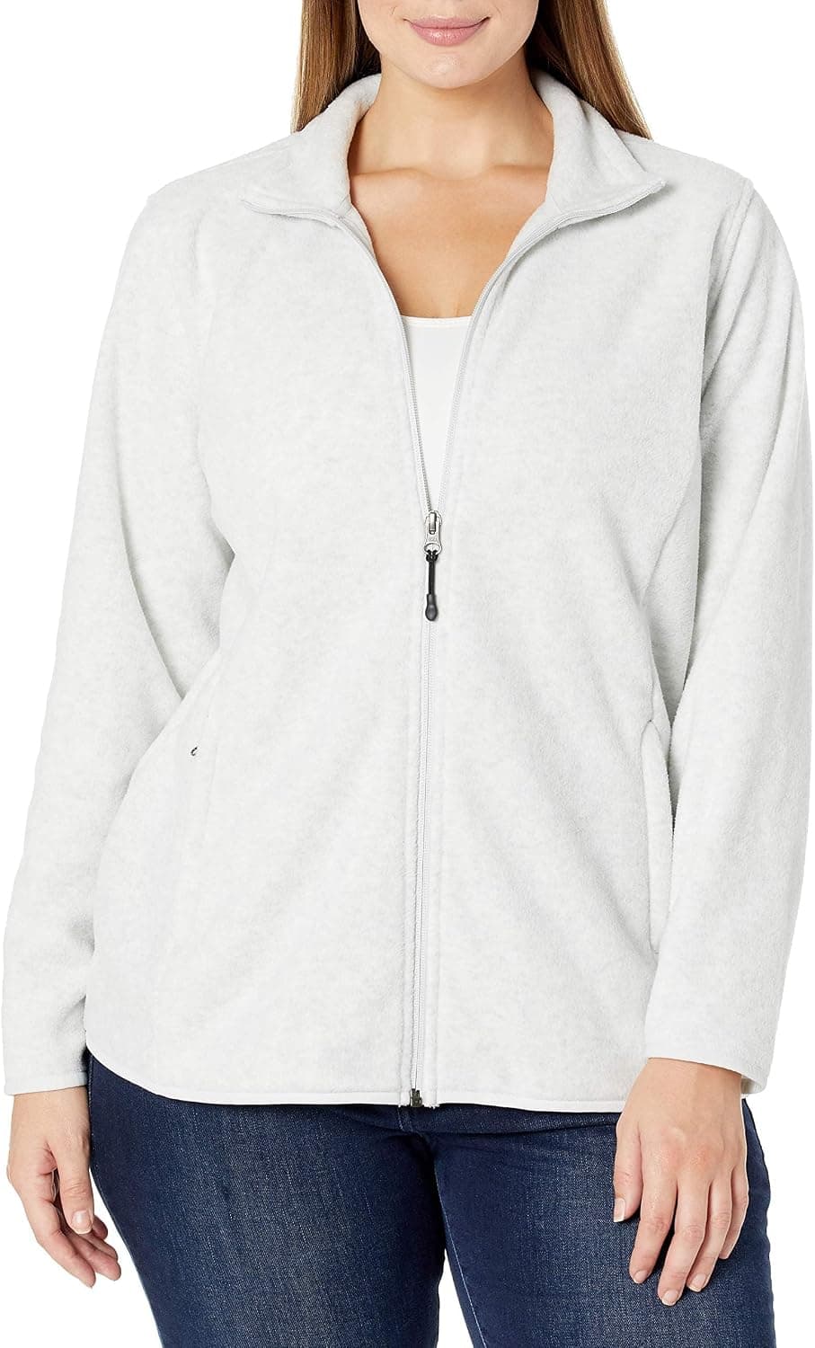 Amazon Essentials Chaqueta polar suave con cierre completo y corte clásico para mujer, abrigo con puños (disponible en tallas grandes)