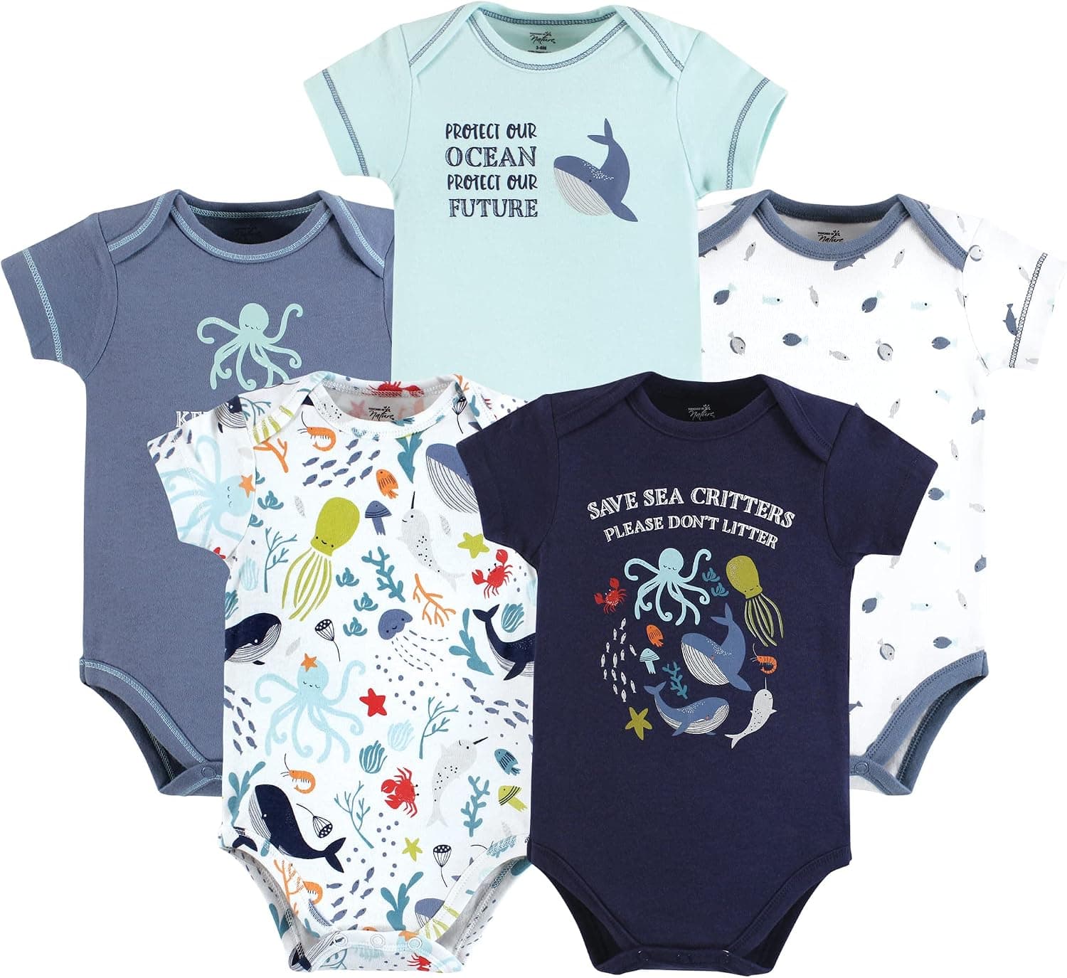 Touched by Nature Body unisex de algodón orgánico para bebé
