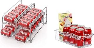 Dispensador de latas de bebidas apilable SimpleHouseware + contenedor organizador de cocina