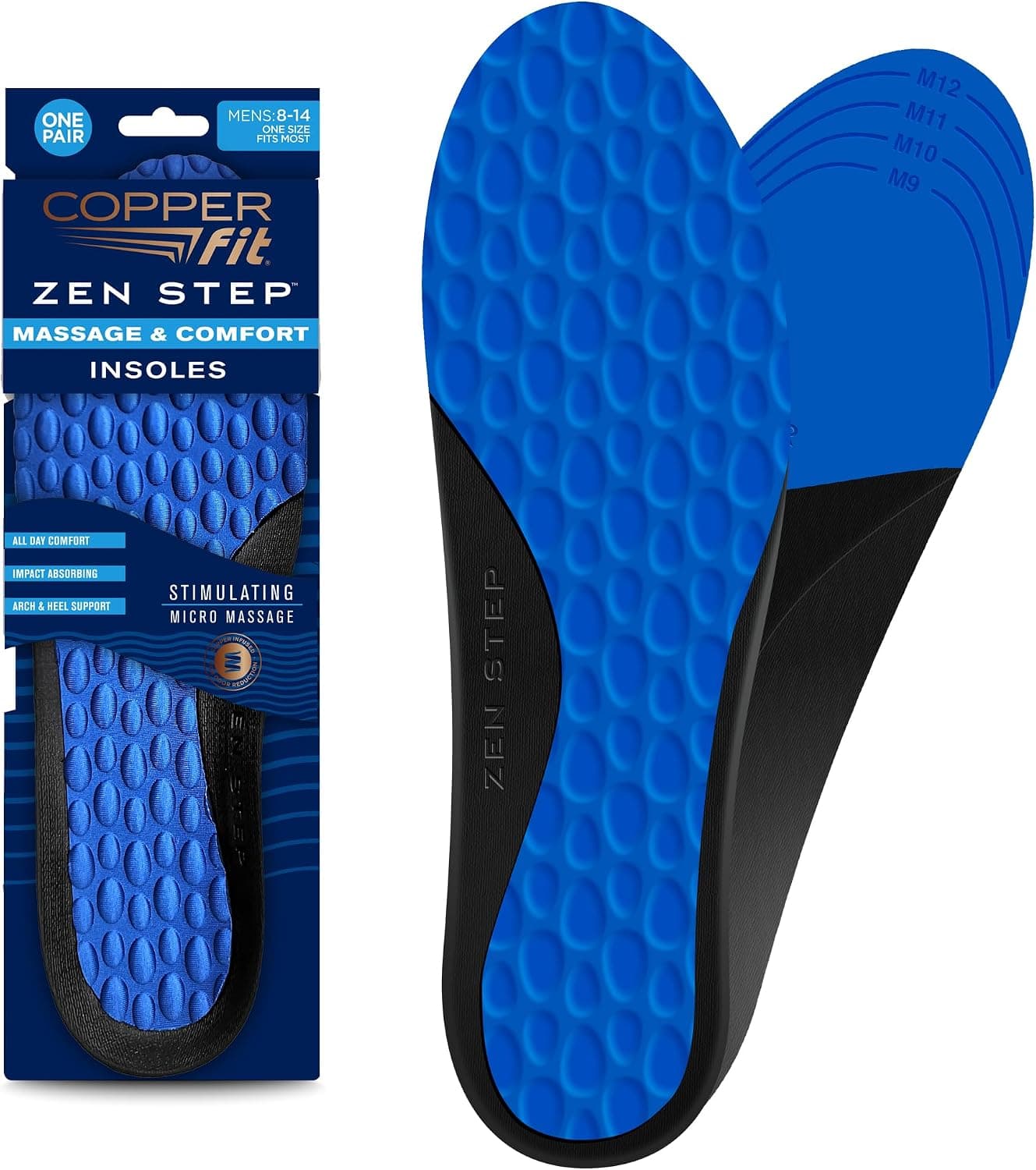 Copper Fit Men's Zen Step Comfort Insole, Size 8-14_Parent